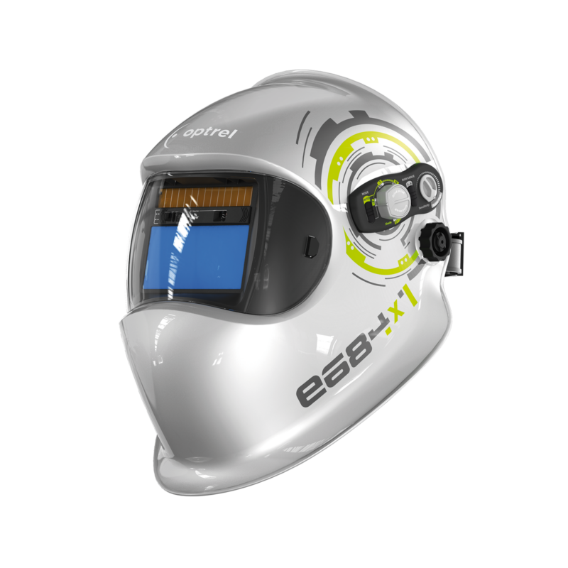 1006.500 e684 – silver: welding helmet with variable shade 4/5-13 and Autopilot function