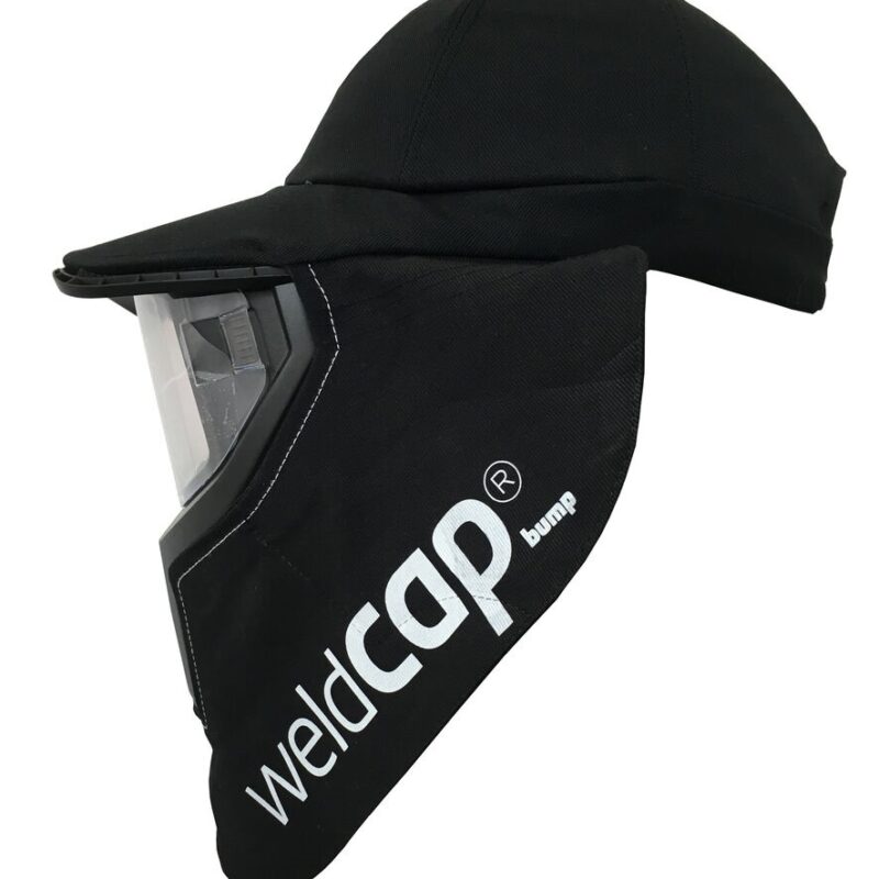 1008.001 weldcap bump – black: welding cap with bump insert, panoramic view, variable shade 3/9-12, grind mode